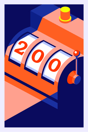 Platziere 200 Spins in einer Spielsitzung